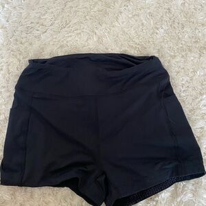 Women's Athletic Black Shorts